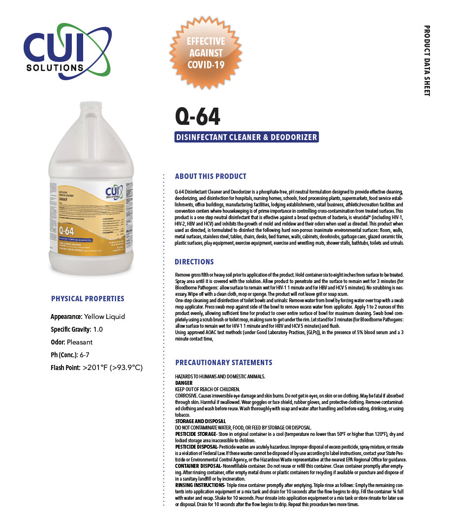Q64 Disinfectant & Deodorizer