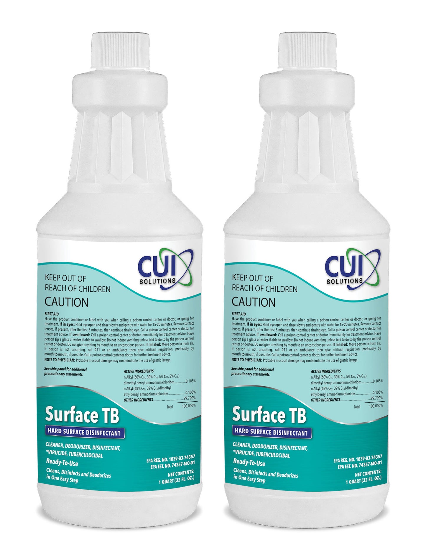 Surface TB Disinfectant/Sanitizer/Cleaner-RTU (EPA Reg. No. 1839-83-74357)